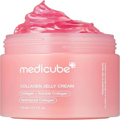 Pink jar of Medicube Collagen Jelly Cream 