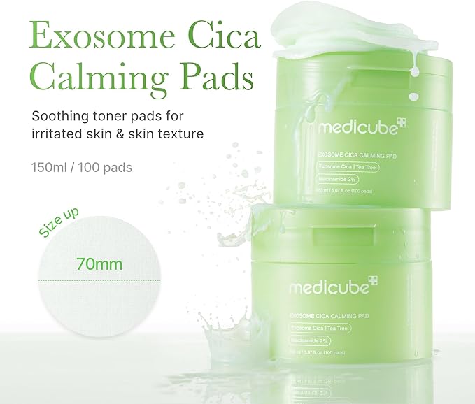 Medicube - Almohadilla calmante Exosome Cica - 150 ml