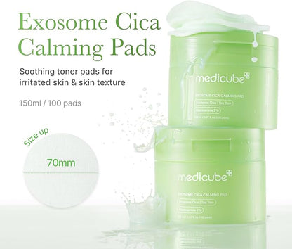 Medicube - Almohadilla calmante Exosome Cica - 150 ml