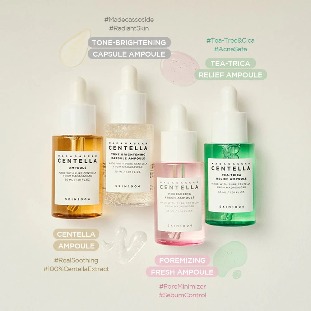 Kit de ampollas SKIN1004 Centella de Madagascar 30 ml x 4