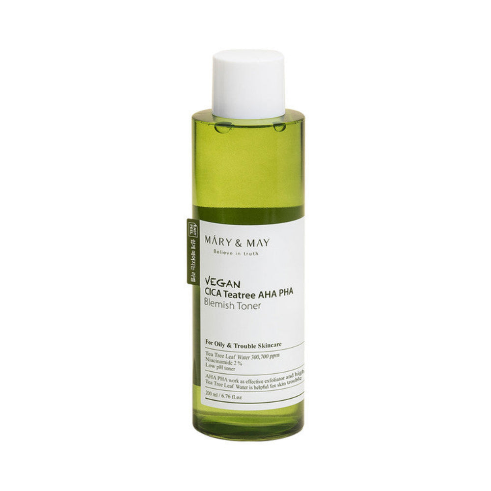 Bottle of Mary & May vegan skincare toner 