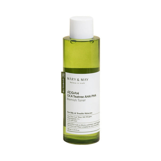 Bottle of Mary & May vegan skincare toner 